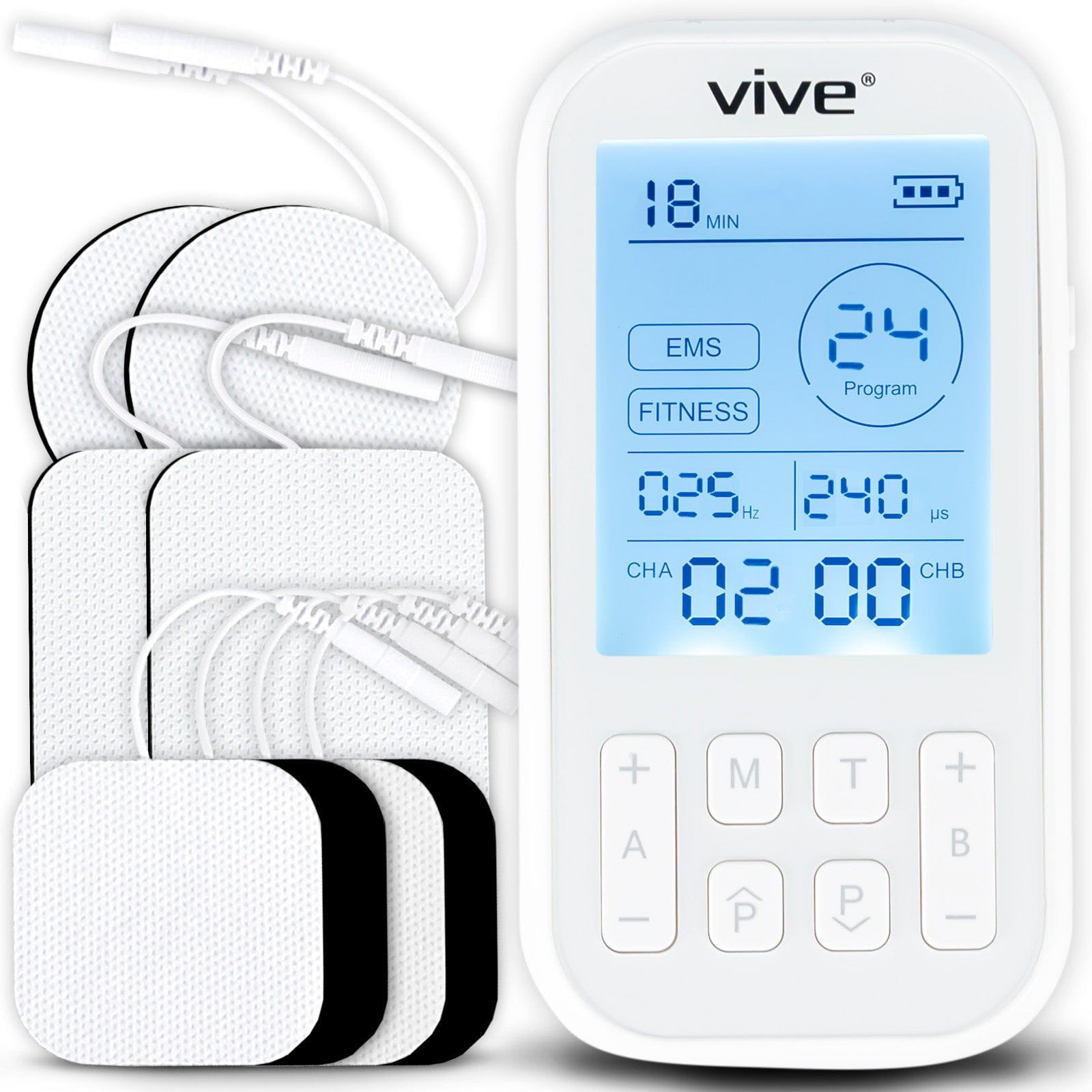 60-Mode TENS and EMS Unit