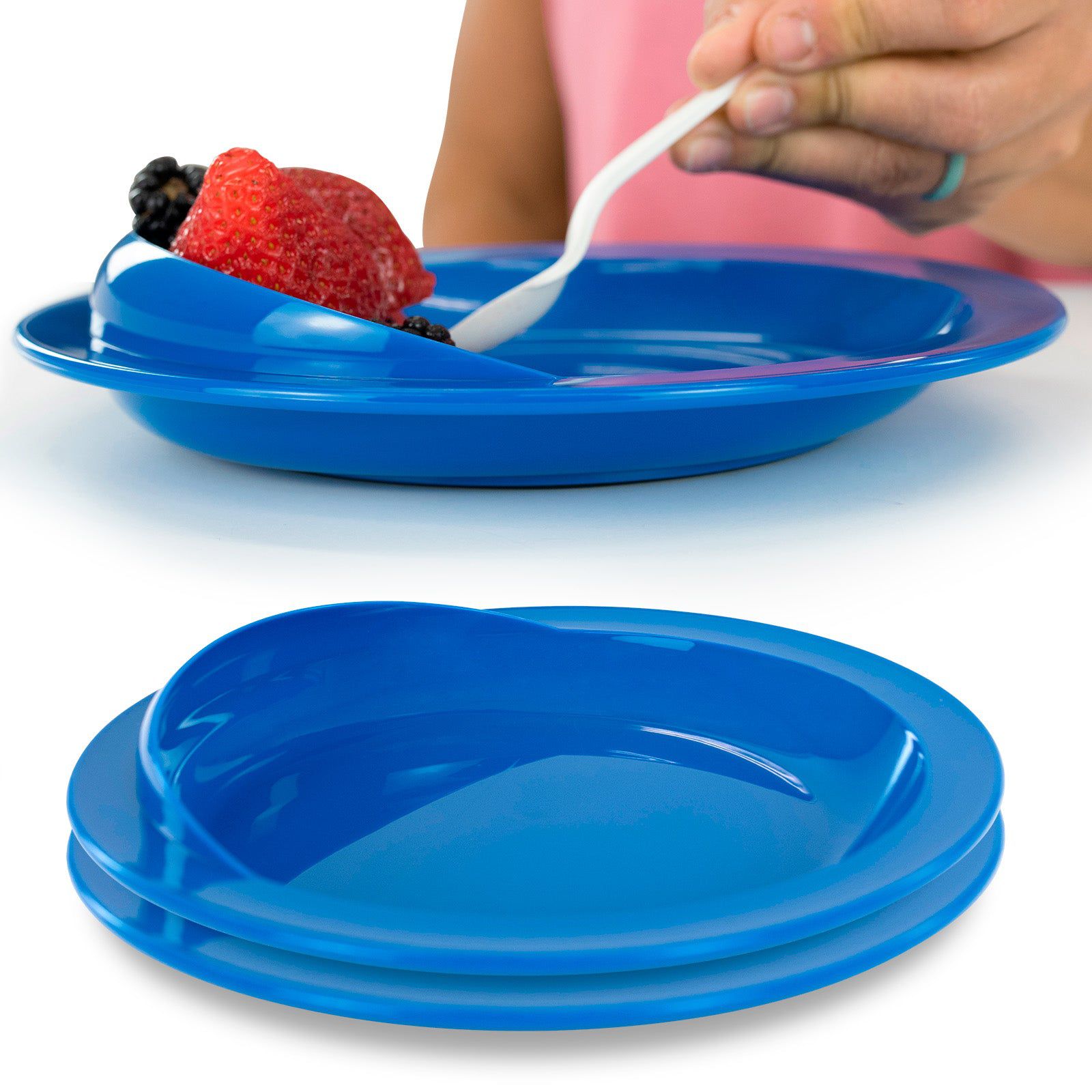Spill-Proof Scoop Plate