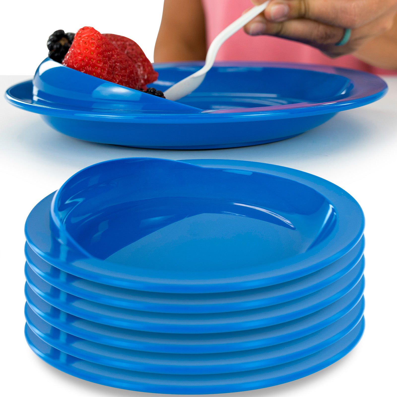 Spill-Proof Scoop Plate