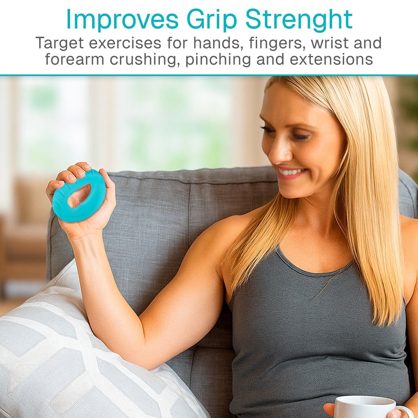 Ergonomic Ring Grips - Hand & Forearm Strength