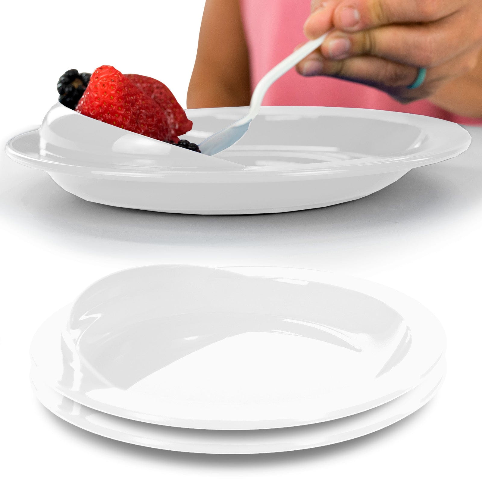 Spill-Proof Scoop Plate