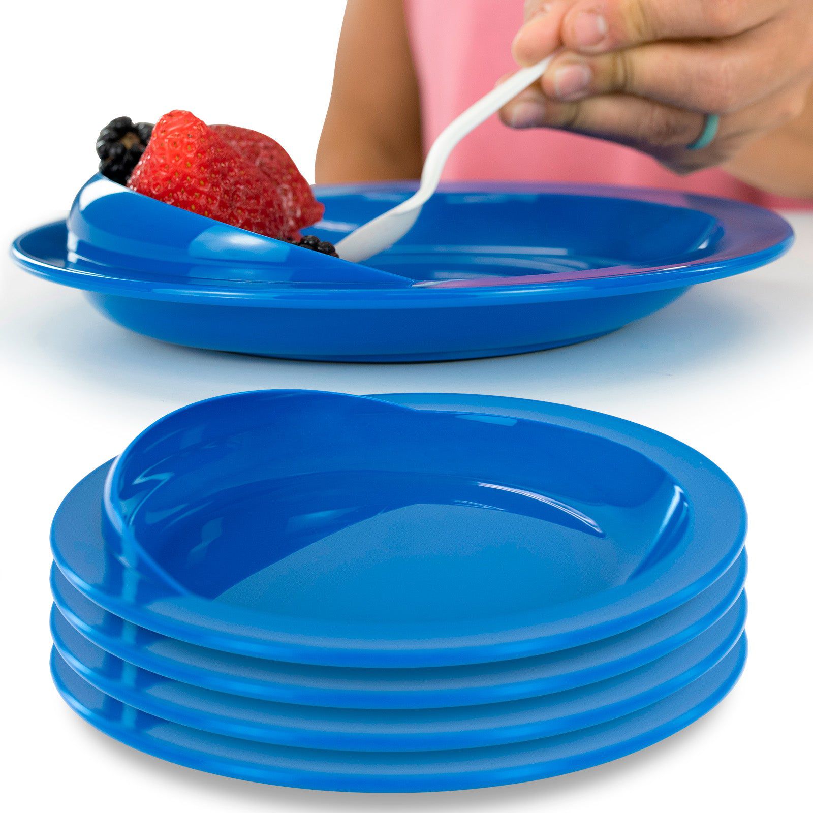 Spill-Proof Scoop Plate