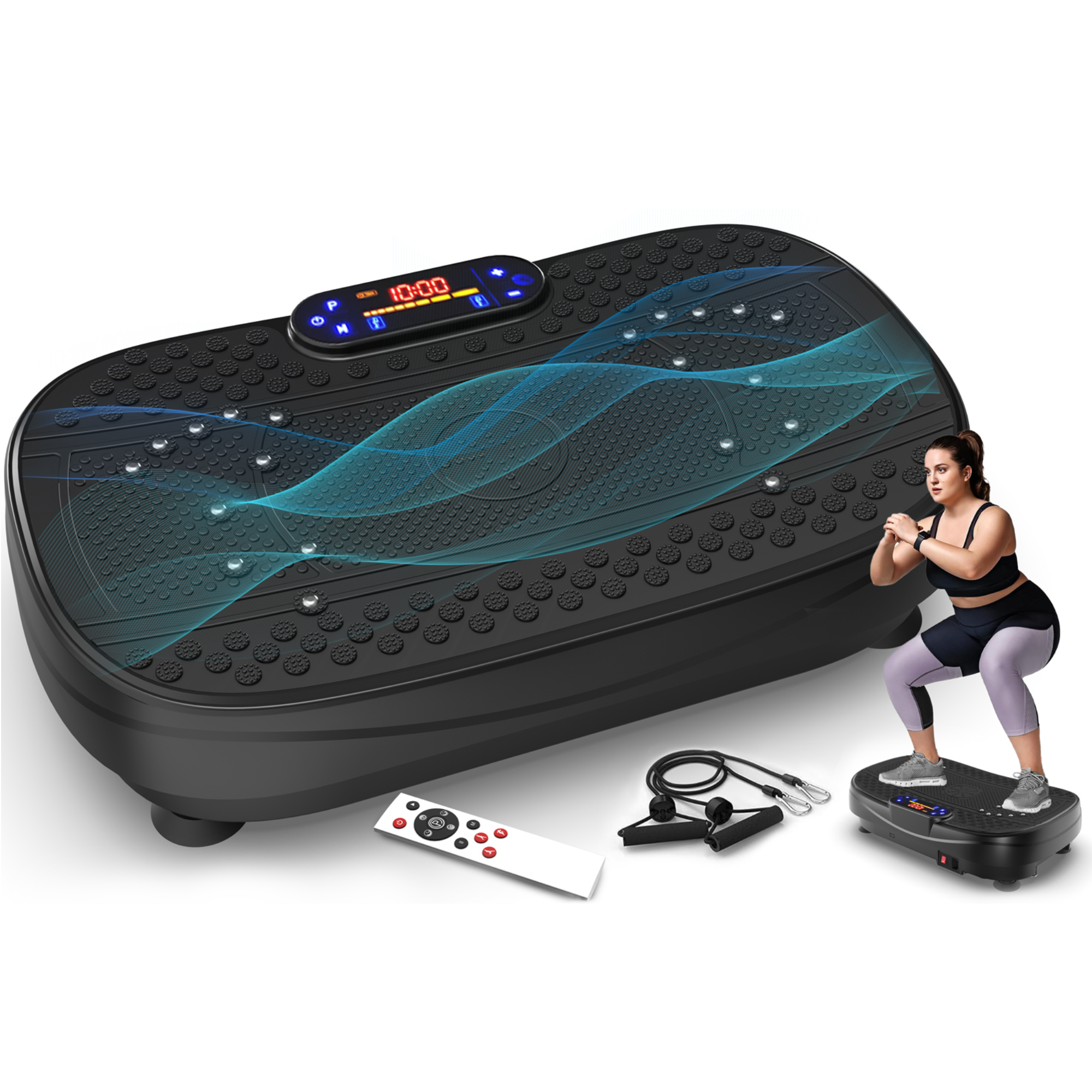 Laxodor Vibration Plate Fitness Platform Exercise Machine - Vibrating Shaking Full Body Shaker Workout Fitness Platform for Home Training Equipment