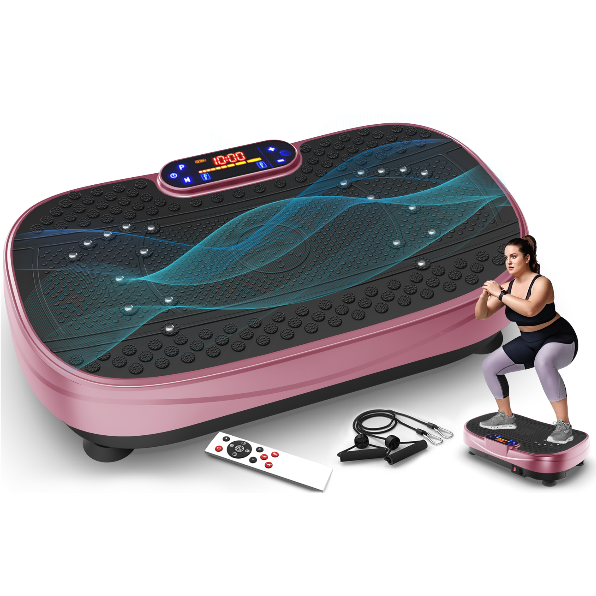 Laxodor Vibration Plate Fitness Platform Exercise Machine - Vibrating Shaking Full Body Shaker Workout Fitness Platform for Home Training Equipment