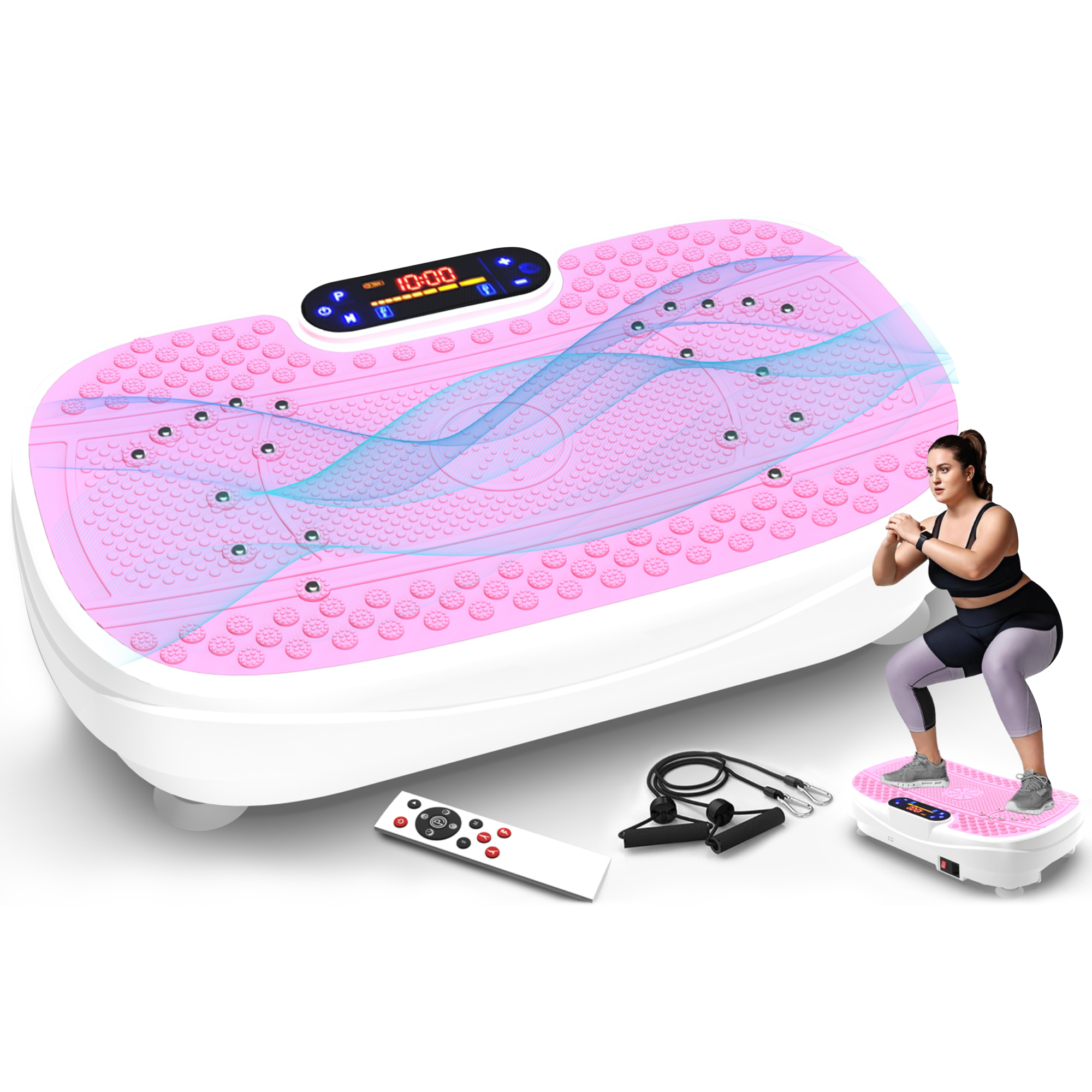 Laxodor Vibration Plate Fitness Platform Exercise Machine - Vibrating Shaking Full Body Shaker Workout Fitness Platform for Home Training Equipment