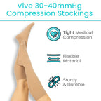 30-40mmHg Graduated Compression Stockings