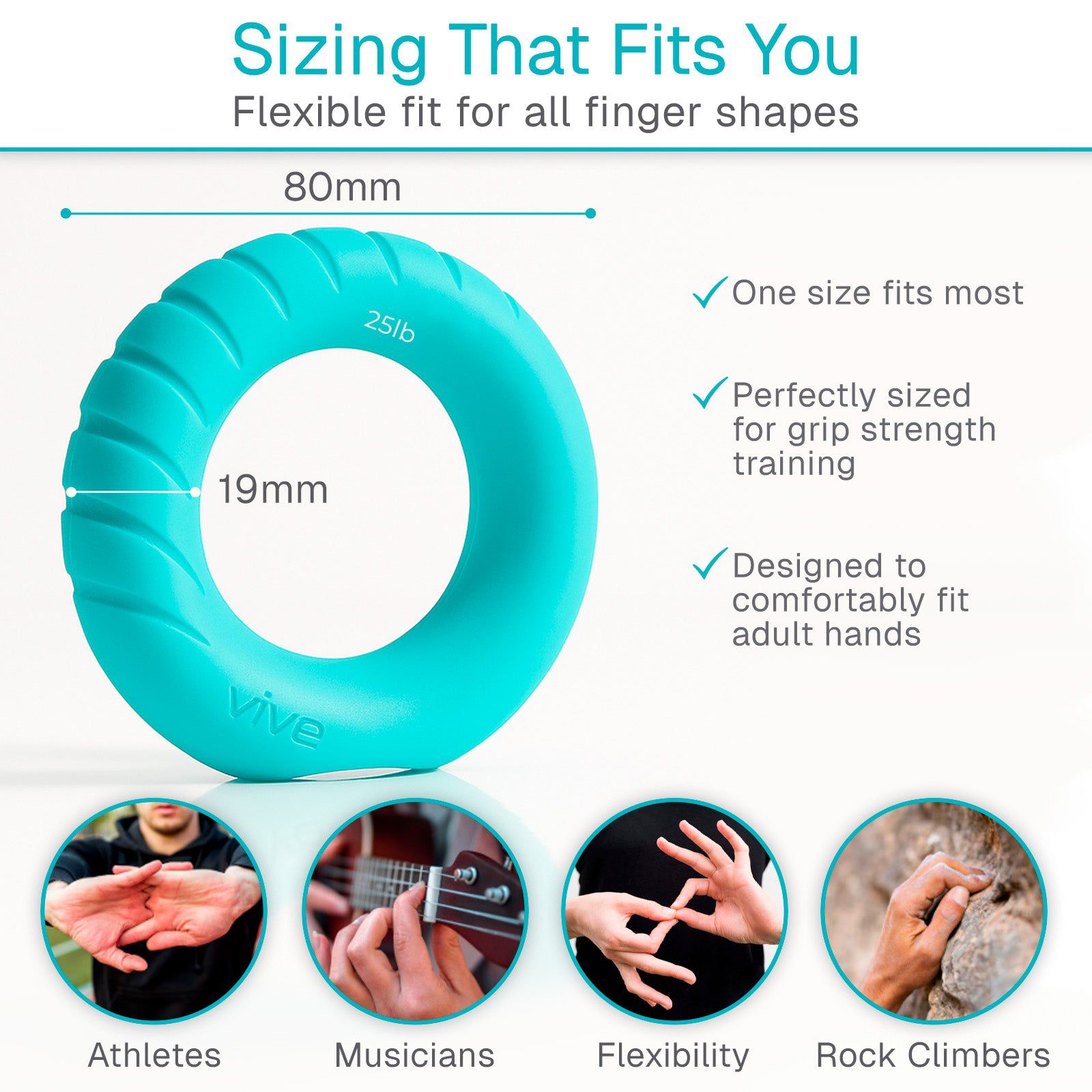 Ergonomic Ring Grips - Hand & Forearm Strength
